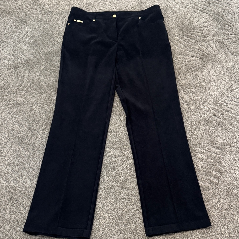 St. John Black Trousers with Gold Details
